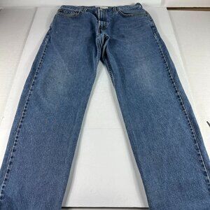 Y2K Levi's Jeans Men's 35x32* 550 Relaxed Fit Blue Faded Cotton Denim Tag 36x34